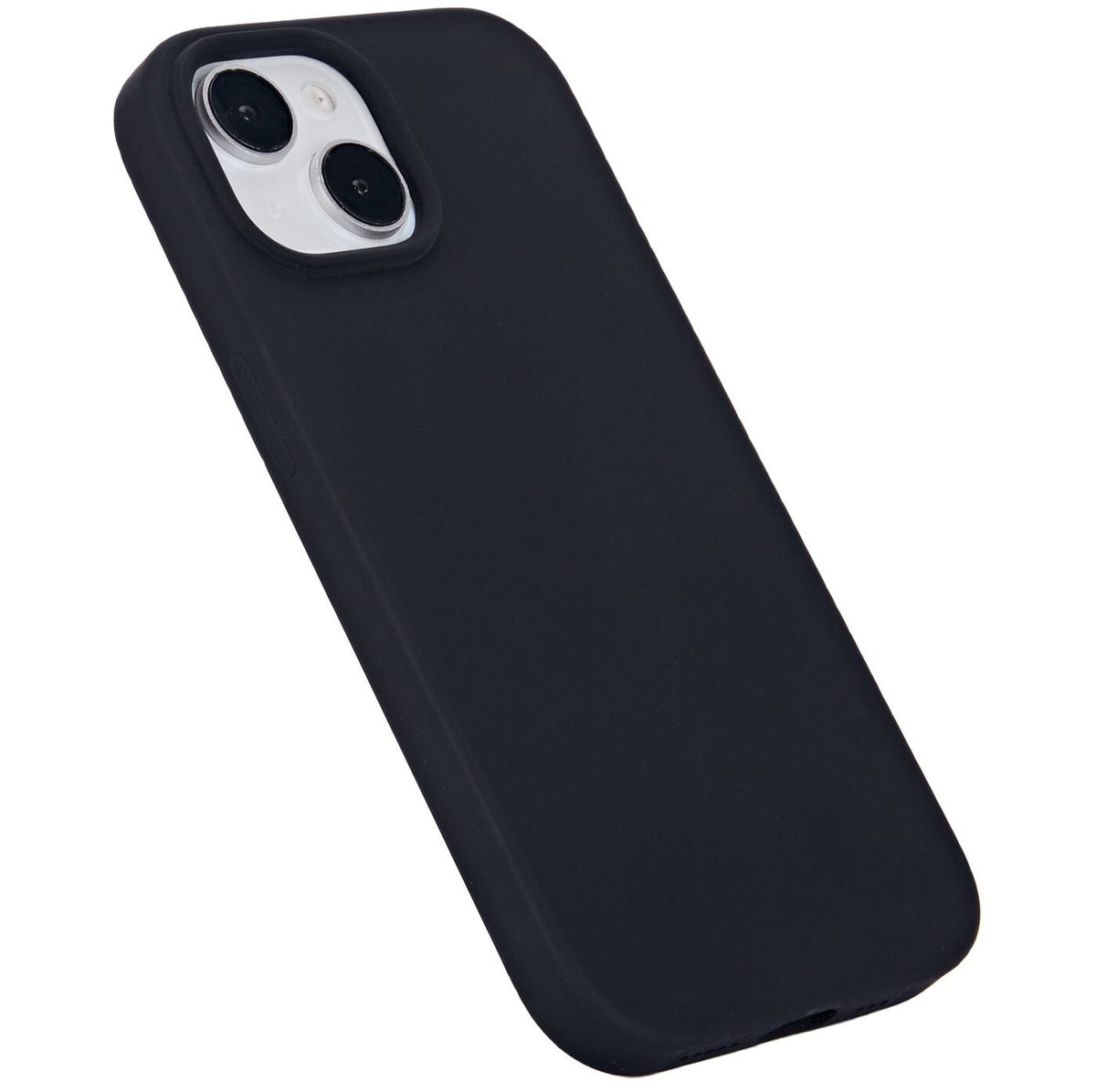 eSTUFF iPhone 15 INFINITE ROME Magnetic Silicone Cover - Black - 81% recycled material