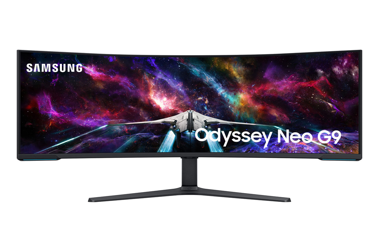 Samsung G95NC LED display 144.8 cm (57") 7680 x 2160 pixels Dual UHD Black, White