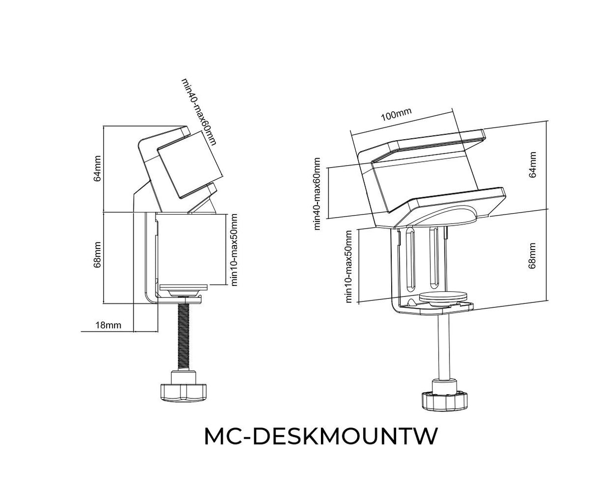 Microconnect MC-DESKMOUNTW