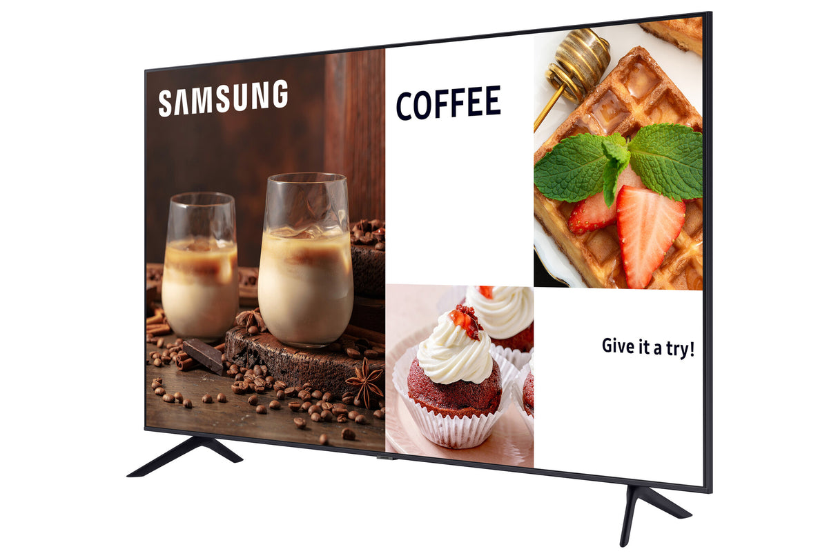 Samsung BE55C-H Digital signage flat panel 139.7 cm (55") LED Wi-Fi 4K Ultra HD Black Built-in processor Tizen