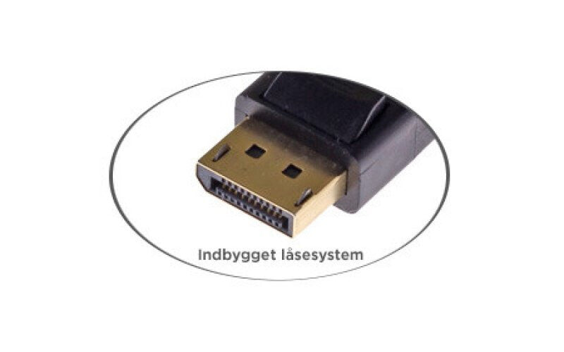 Mercodan 261711010 DisplayPort cable 1 m Black