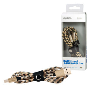 LogiLink CU0135 USB cable USB 2.0 2 m USB A USB C Copper, Black