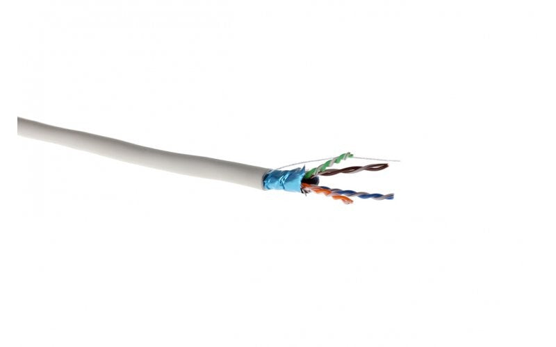 COF-LAN KAT5E F/UTP 4x2xAWG24/1 LSZH Halogenfri, Hvid, Data inst. 305m Boks, Netværkskabel