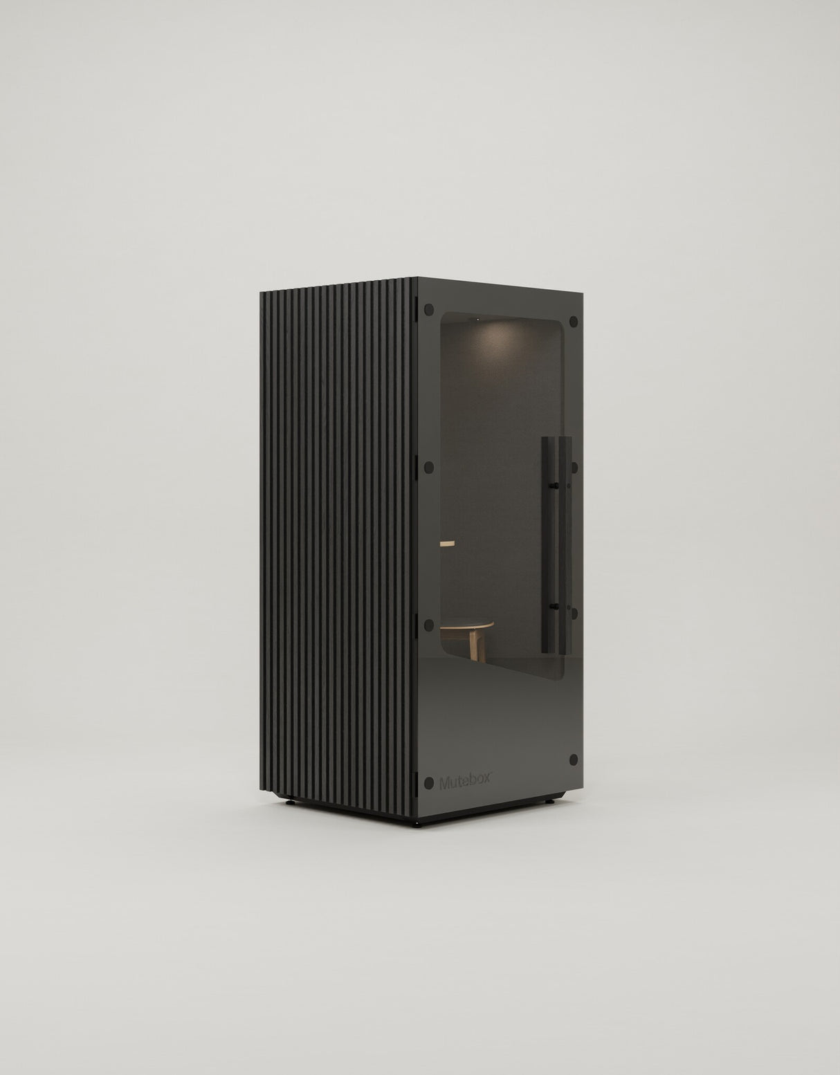 MuteBox One (Dual Glass) Sort dør / Black Oak