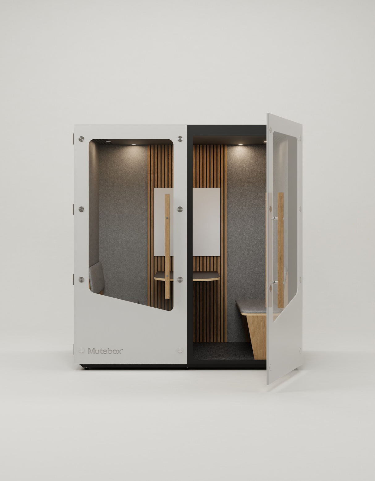 MuteBox Meet Connect Hvid dør / Classic Oak