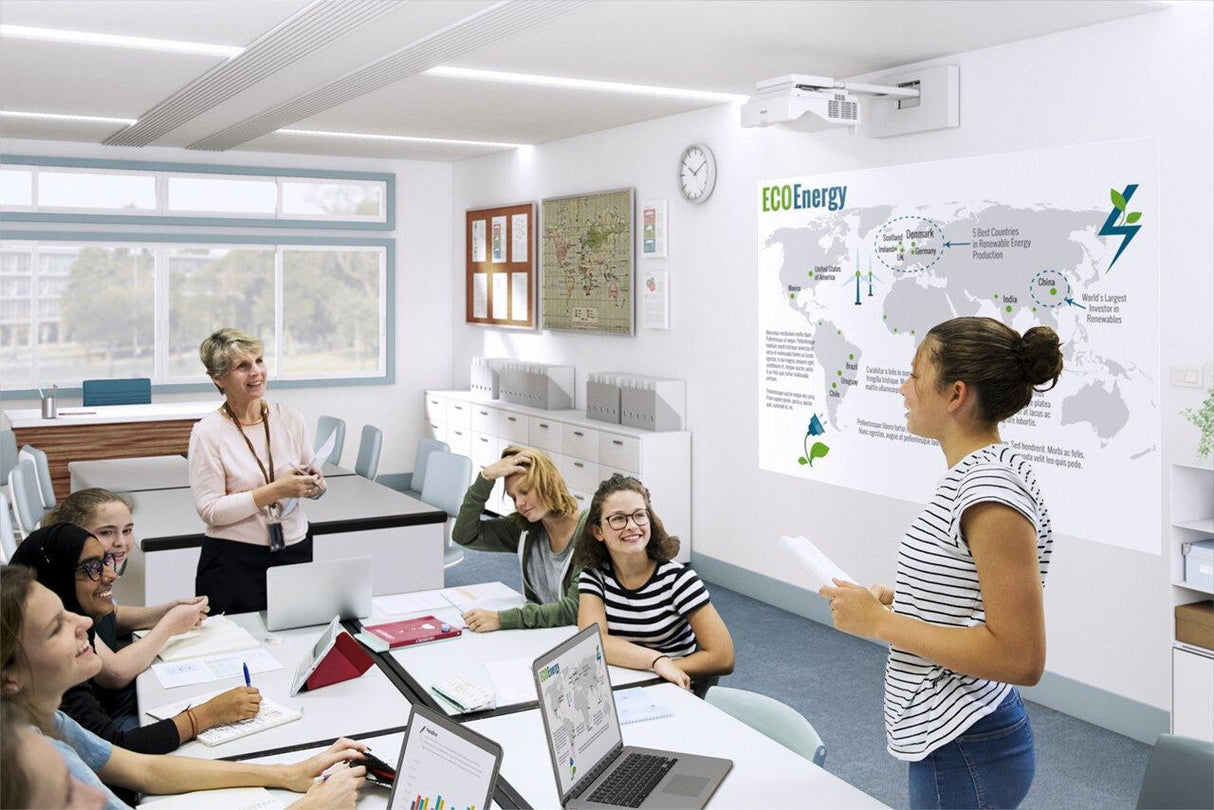 Epson EB-770Fi Ultra short throw projector 4100 ANSI lumens 3LCD 1080p (1920x1080) White