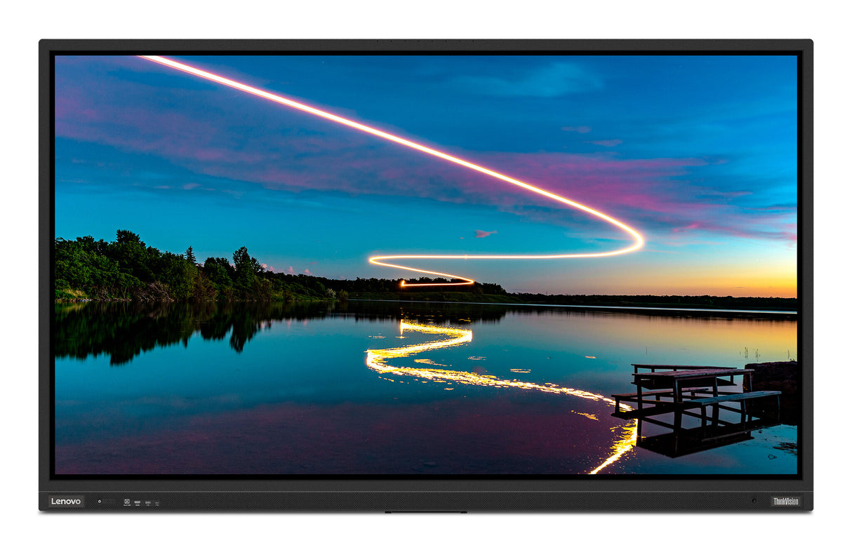 Lenovo ThinkVision T86 computer monitor 2.18 m (86") 3840 x 2160 pixels 4K Ultra HD LED Touchscreen Black