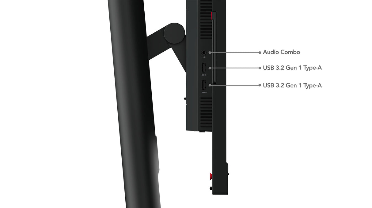 Lenovo ThinkVision T24mv-30 LED display 60.5 cm (23.8") 1920 x 1080 pixels Full HD Black