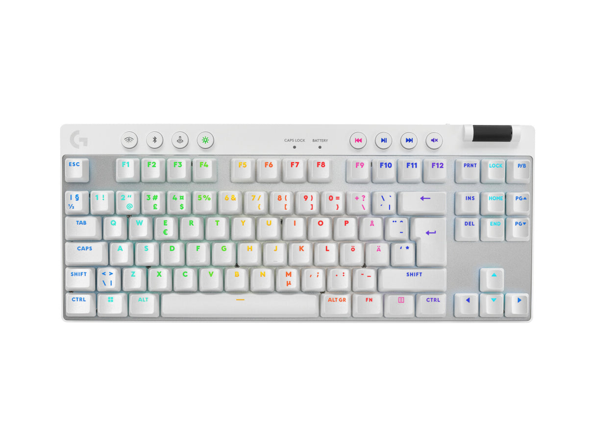 Logitech G 920-012146 keyboard Gaming RF Wireless + Bluetooth QWERTY Nordic White