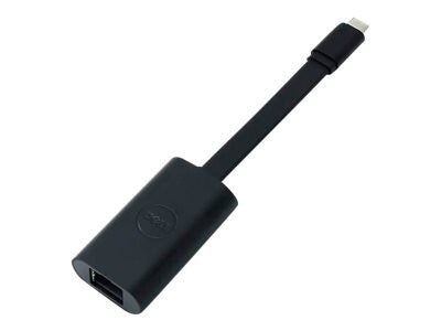 Dell Adapter- USB-C to Ethernet (PXE Boot), 10Mb LAN, 100Mb LAN, GigE, 1000 Mbps, Black