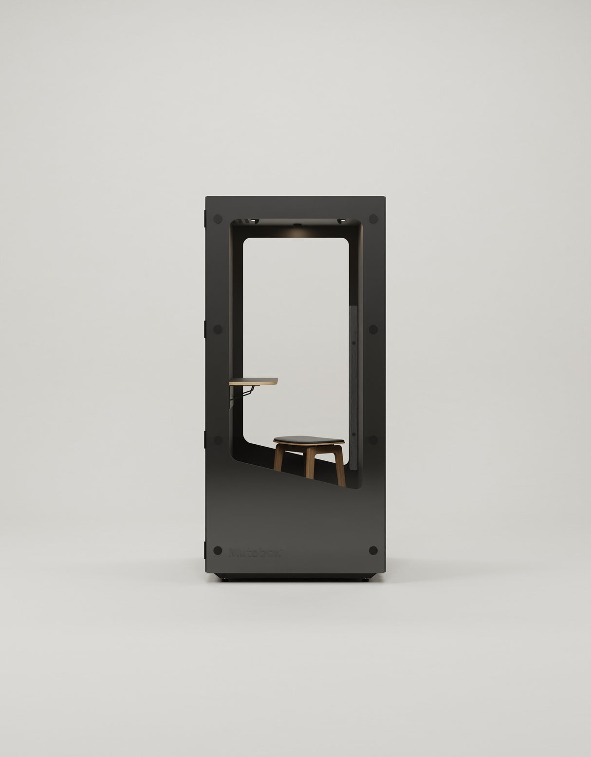 MuteBox One (Dual Glass) Sort dør / Black Oak