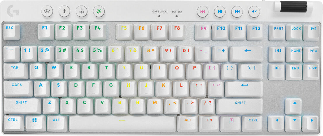 Logitech G 920-012146 keyboard Gaming RF Wireless + Bluetooth QWERTY Nordic White