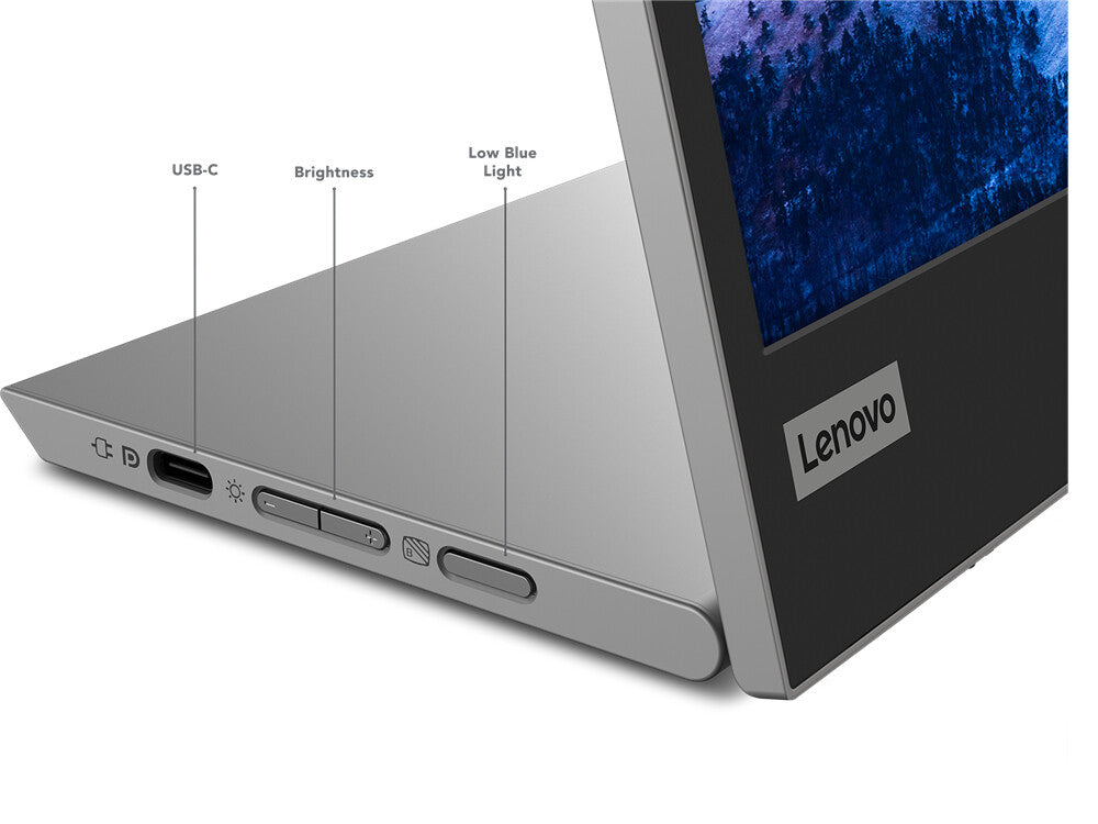 Lenovo L15 computer monitor 39.6 cm (15.6") 1920 x 1080 pixels Full HD LED Black, Grey
