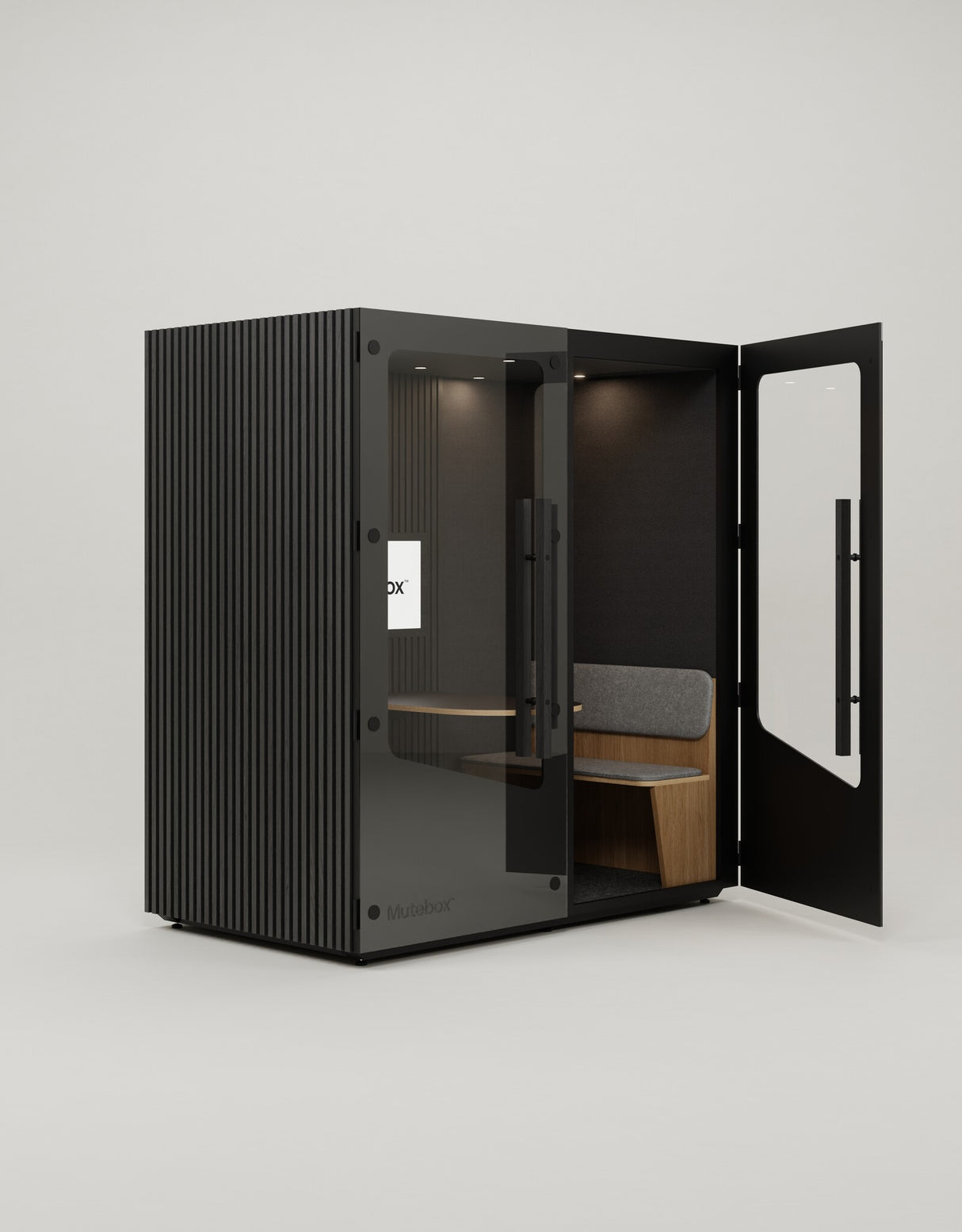 MuteBox Meet Creative Sort dør / Black Oak