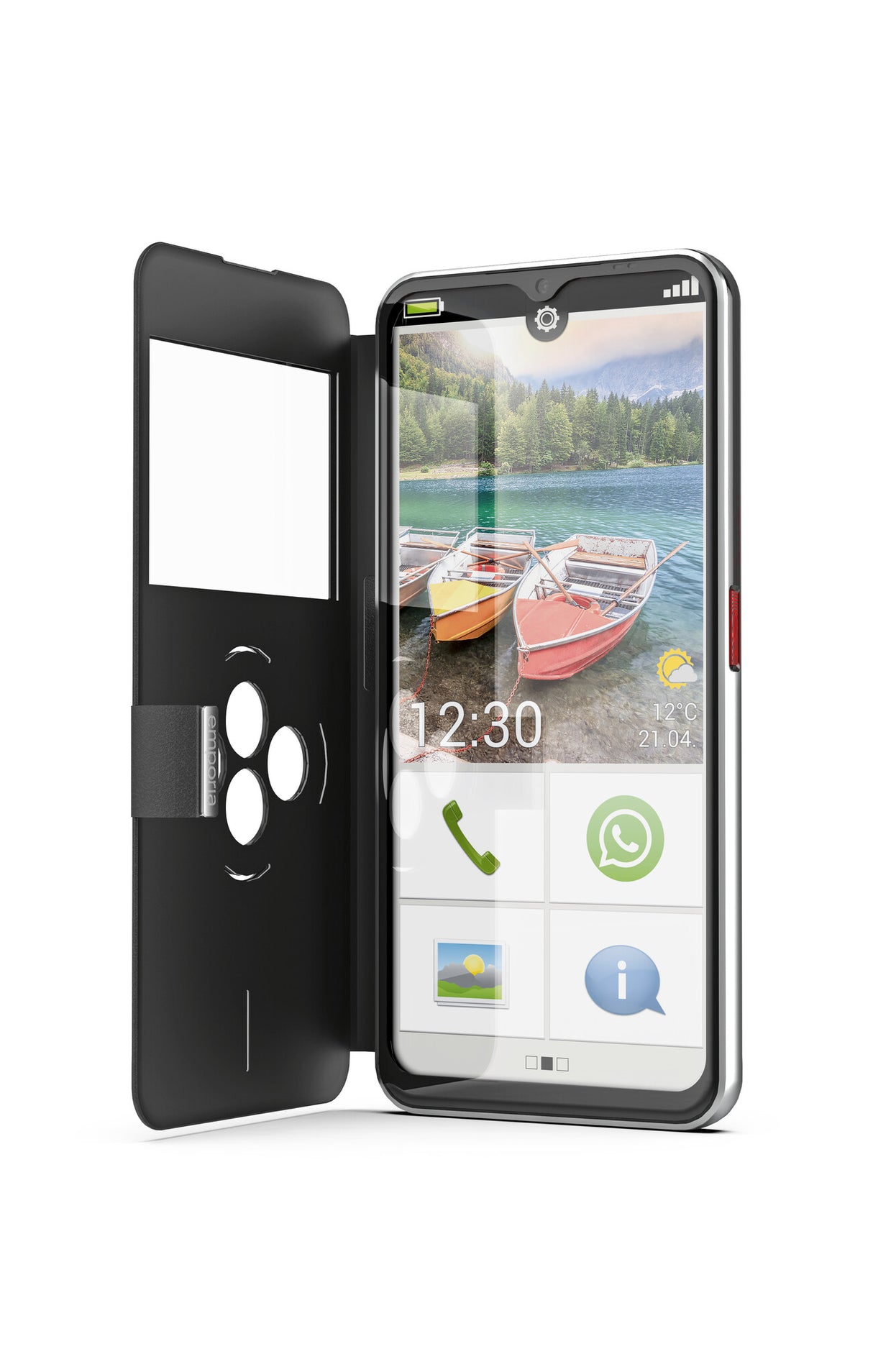 Emporia emporiaSMART.6 16.7 cm (6.58") Android 13 5G USB Type-C 6 GB 128 GB Black, Silver