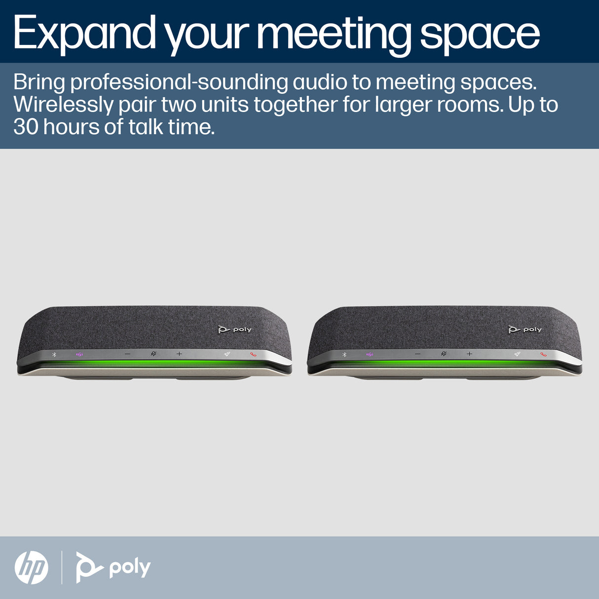 Poly Sync 40+ Microsoft Teams Certified USB-A USB-C Speakerphone +BT700 USB-A Adapter