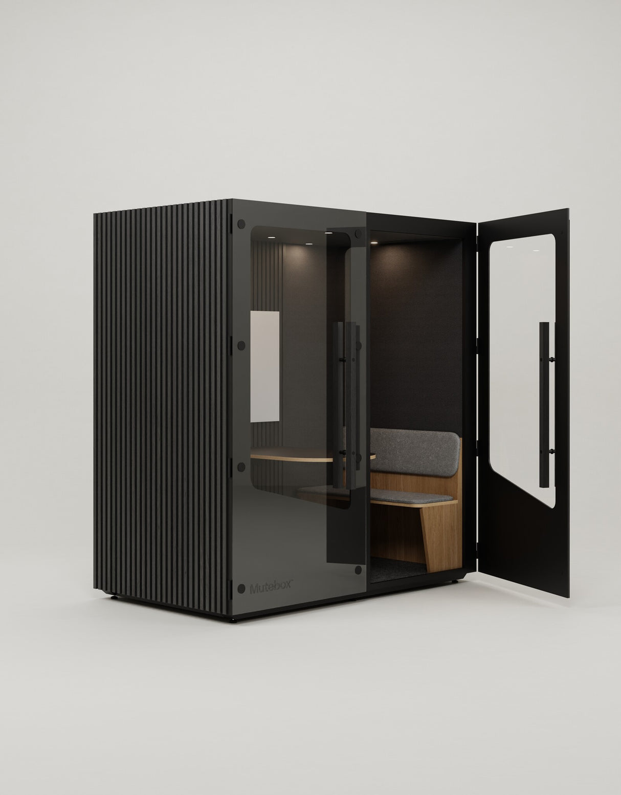 MuteBox Meet Connect Sort dør / Black Oak