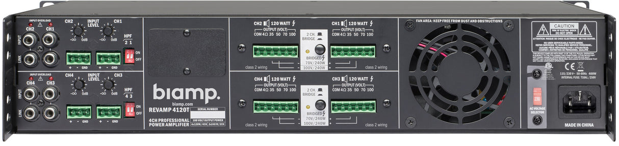 Biamp Commercial Audio REVAMP4120T 4.0 channels Performance/stage Black