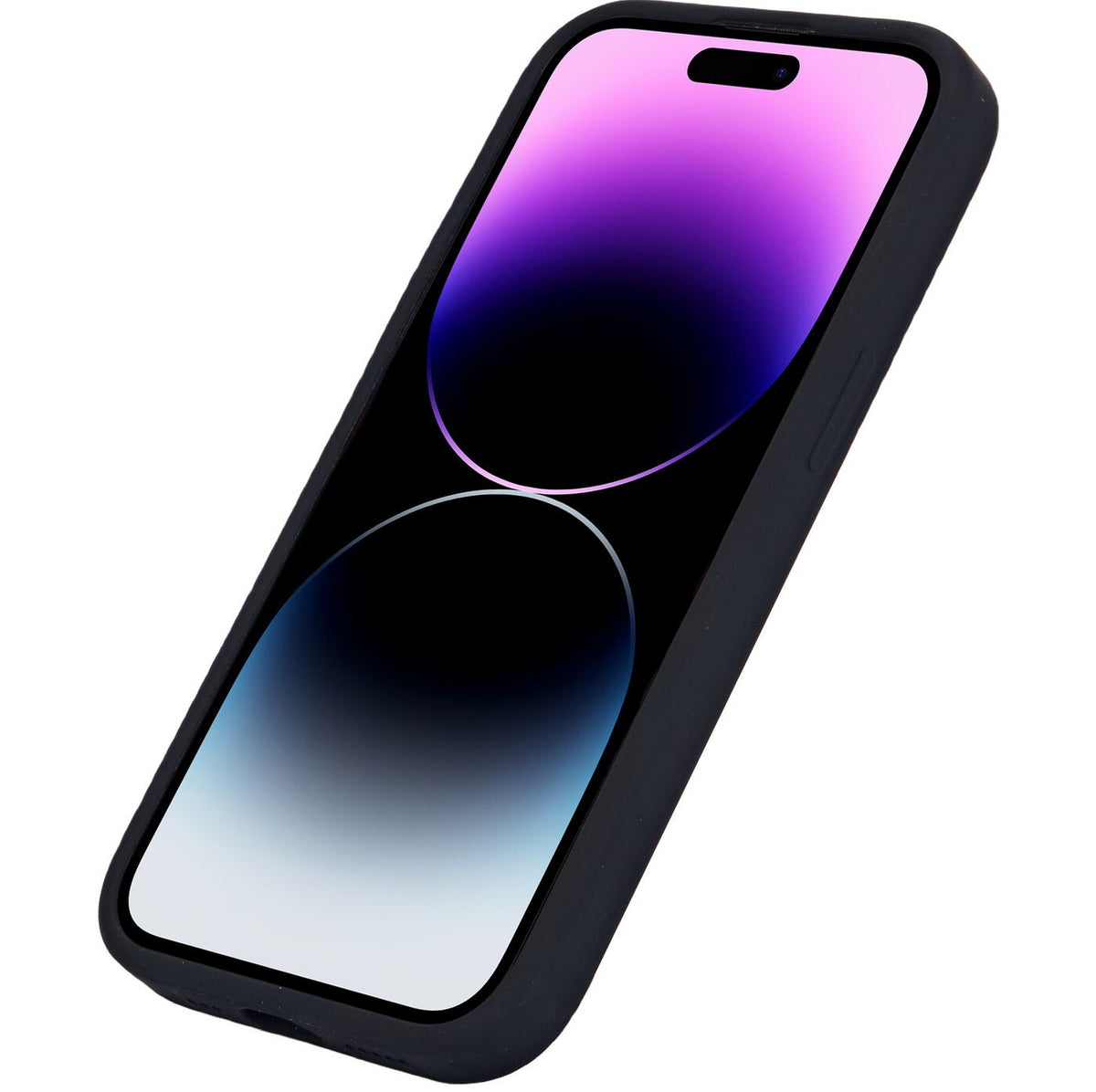 eSTUFF iPhone 15 INFINITE ROME Magnetic Silicone Cover - Black - 81% recycled material