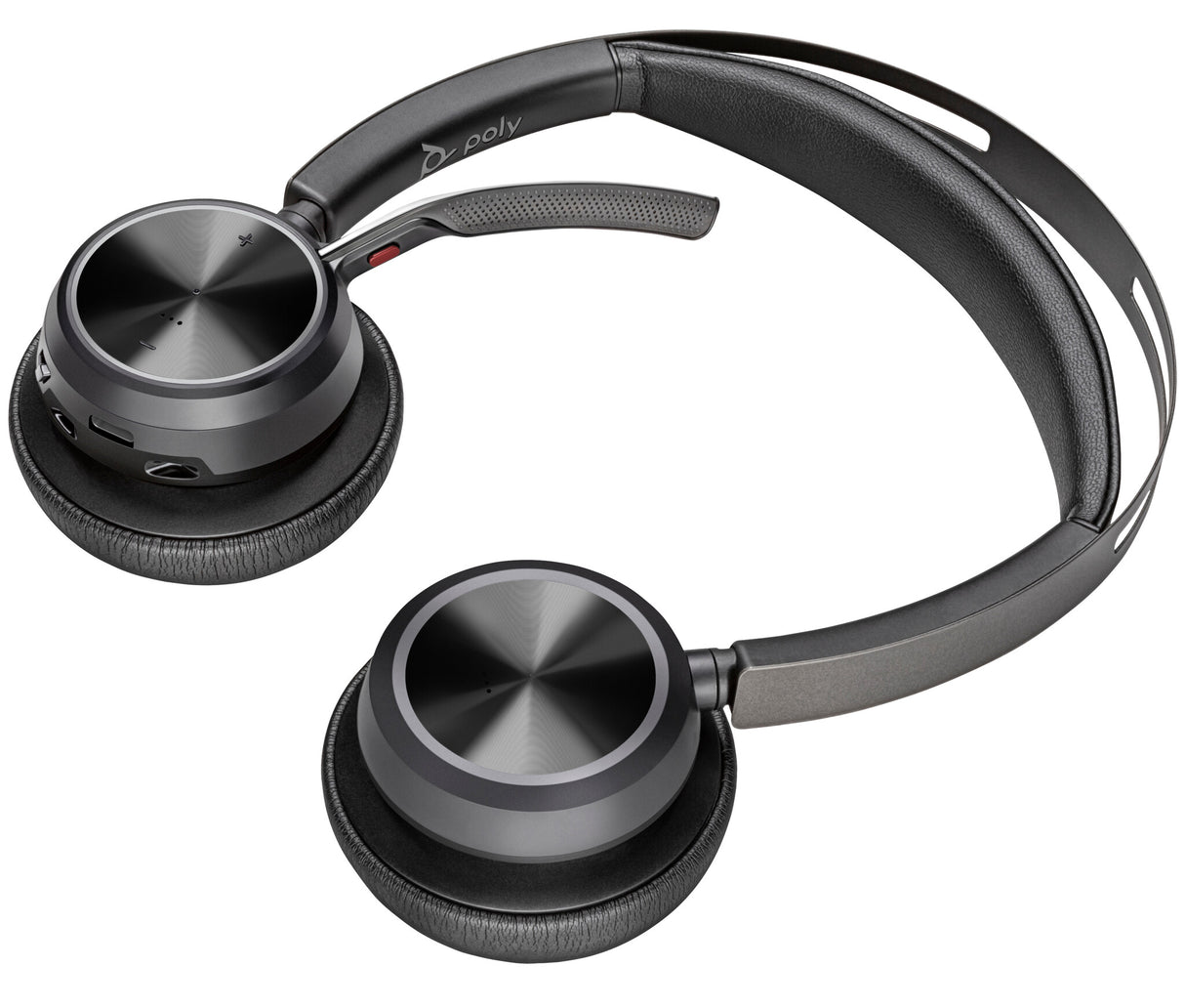 Poly Voyager Focus 2 USB-C-C Headset +USB-C/A Adapter +Charging Stand