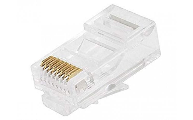COF-LAN Modularstik RJ45, KAT5E Solid/Stranded Uskærmet, 50u", 100 stk. i pose, COF-LAN KAT5E
