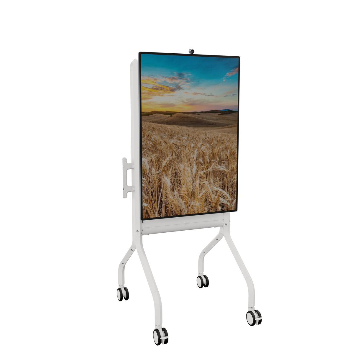Chief Voyager Large Manual Height Adjustable AV Cart, White