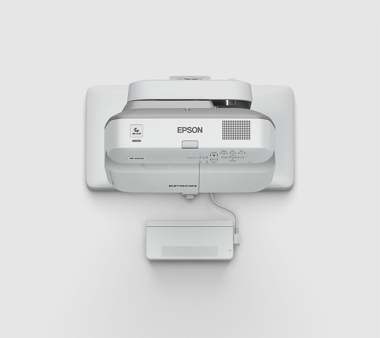 Epson EB-695Wi Ultra short throw projector 3500 ANSI lumens 3LCD WXGA (1280x800) White, Grey