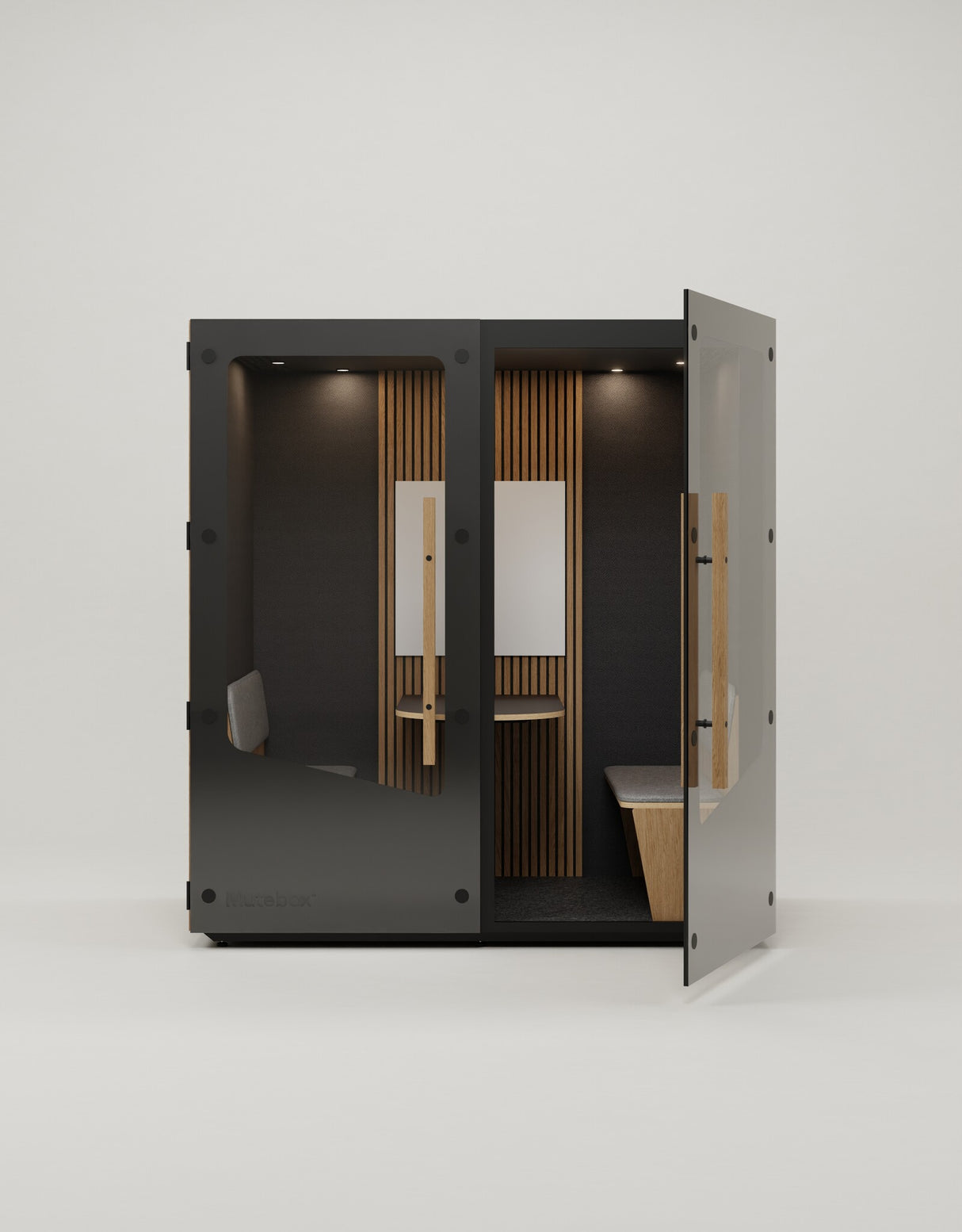 MuteBox Meet Connect Sort dør / Classic Oak