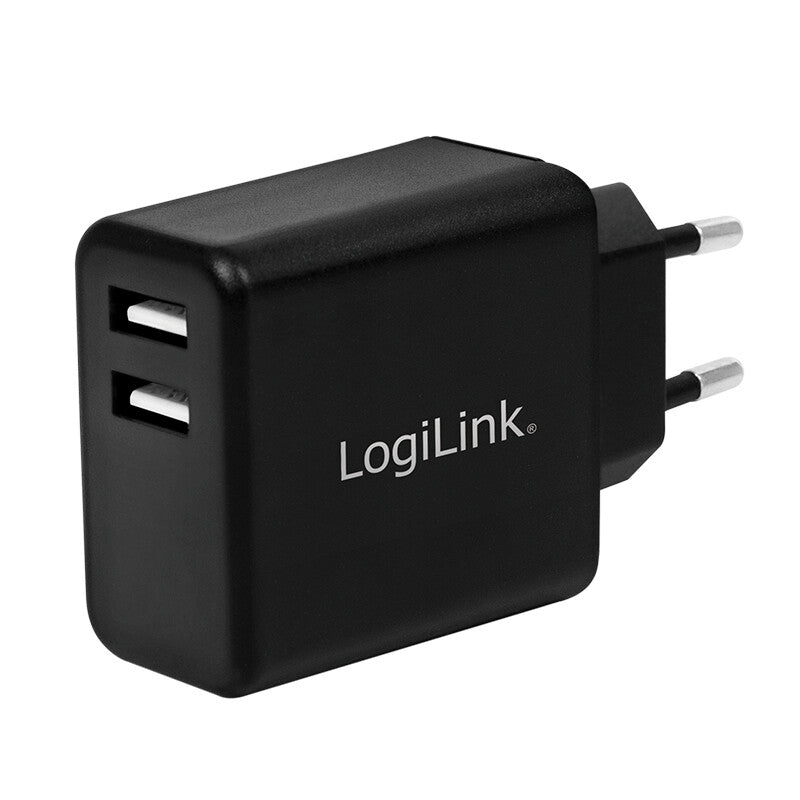 LogiLink PA0210 mobile device charger Universal Black AC Indoor