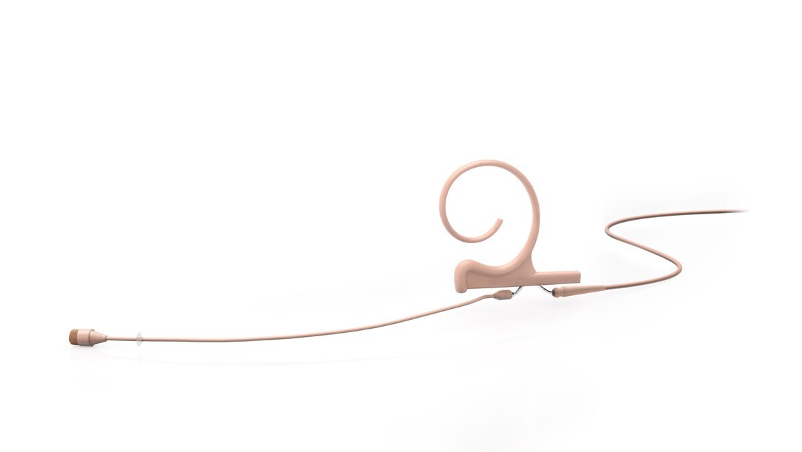 DPA Microphones 4266 CORE+ Omni Flex Earset Mic, 110 mm Boom, Beige, MicroLock