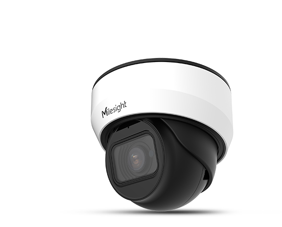 Milesight AI Mini Dome IP kamera, hvid - Inkl. Beslag