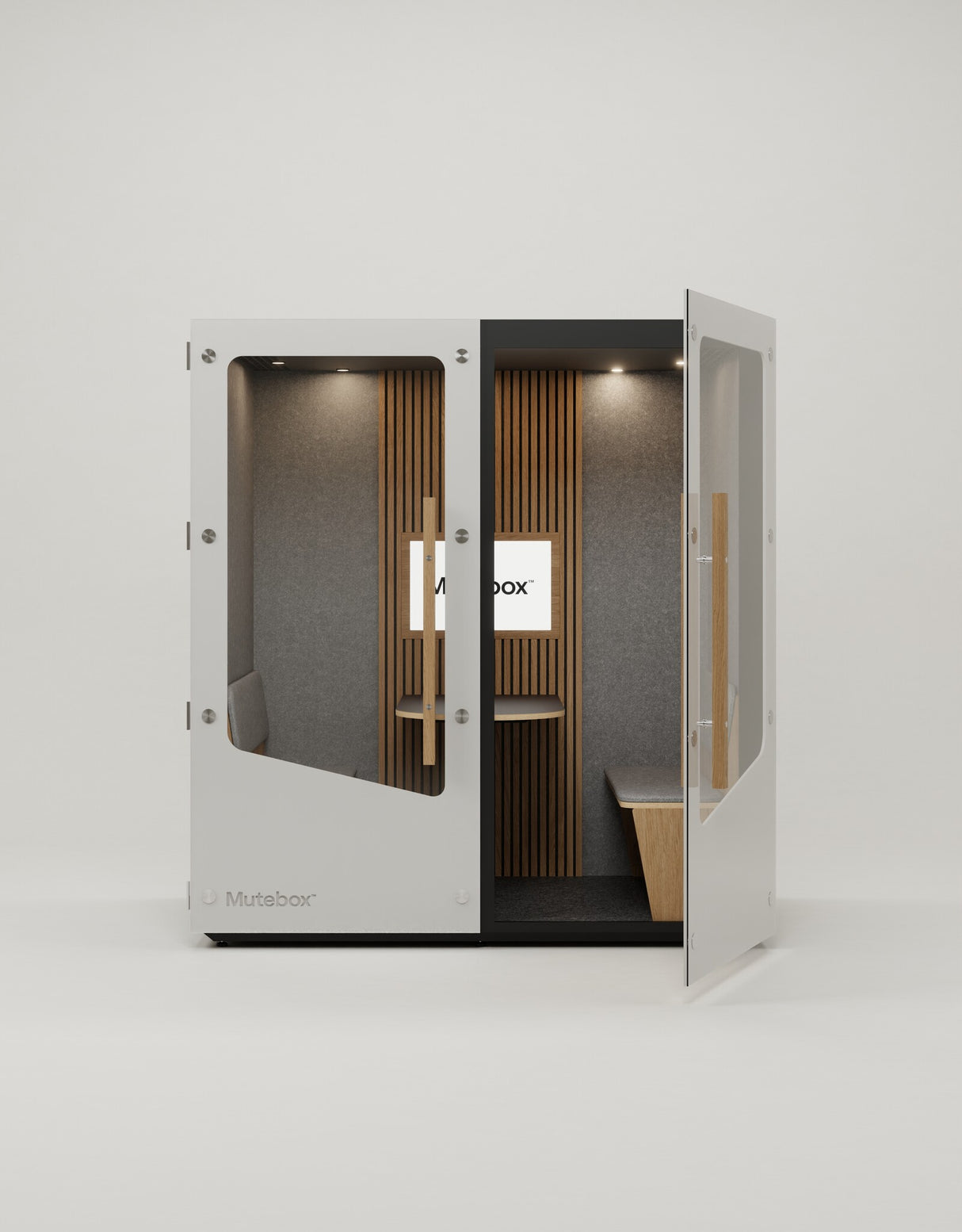 MuteBox Meet Creative Hvid dør / Classic Oak