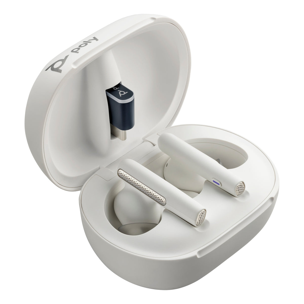 Poly Voyager Free 60/60+ Microsoft Teams Certified White Earbuds (2 Pi