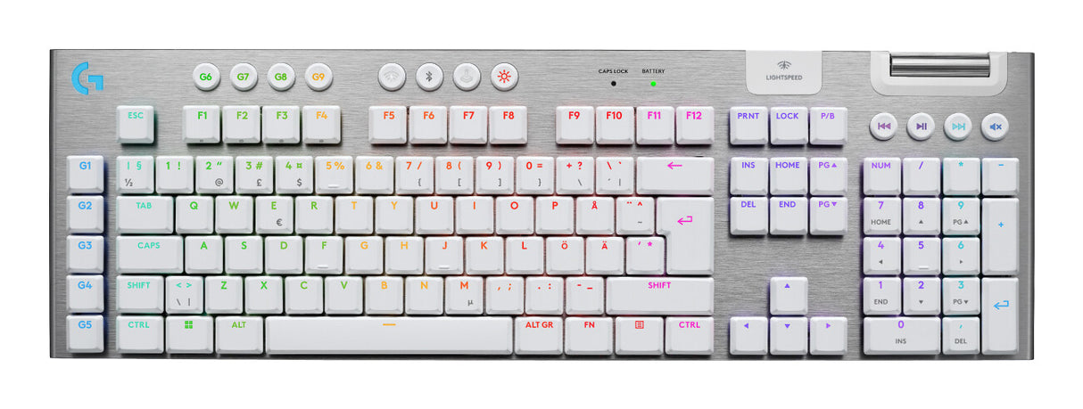 Logitech G 920-012688 keyboard Gaming USB + RF Wireless + Bluetooth QWERTY Nordic White