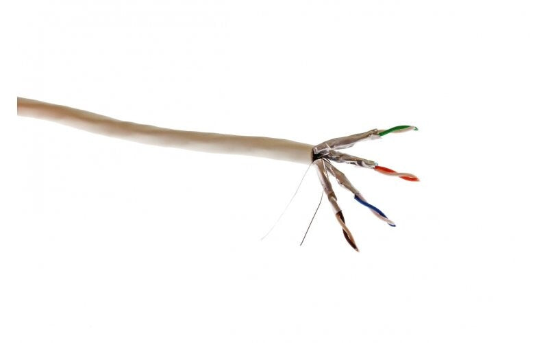 COF-LAN KAT6A U/FTP 4x2xAWG23/1 LSZH Halogenfri, Hvid, Data inst. 305m tromle, Netværkskabel, PoE & HDbaseT Ready