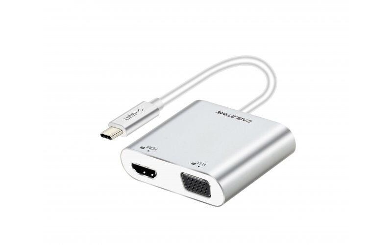 Cabletime USB-C til HDMI & VGA 0,2m