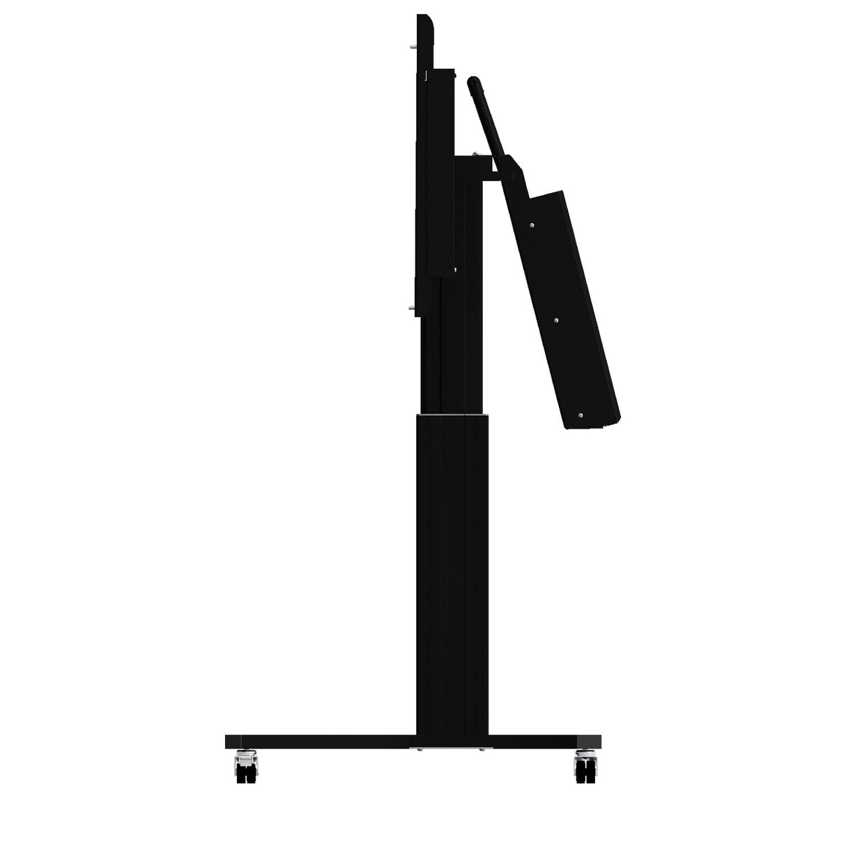 Conen Mounts Motorized mobile height and tilt adjustable monitor stand, 50 cm of vertical travel