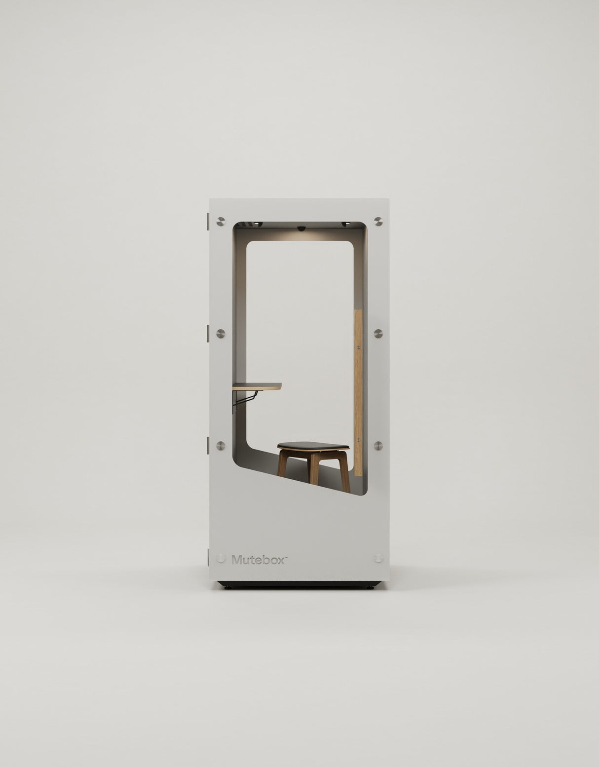 MuteBox One (Dual Glass) Hvid dør / Classic Oak