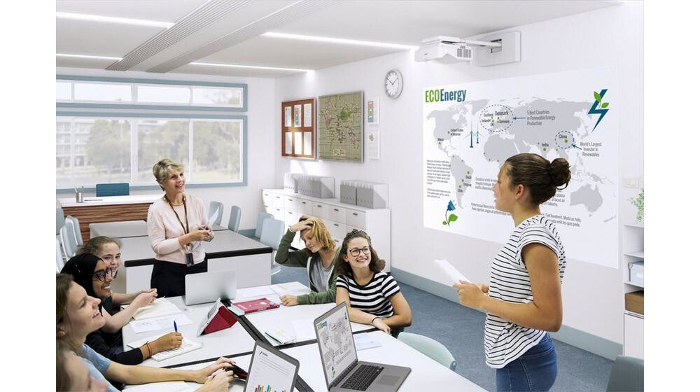 Epson EB-775F Ultra short throw projector 4100 ANSI lumens 3LCD 1080p (1920x1080) Black