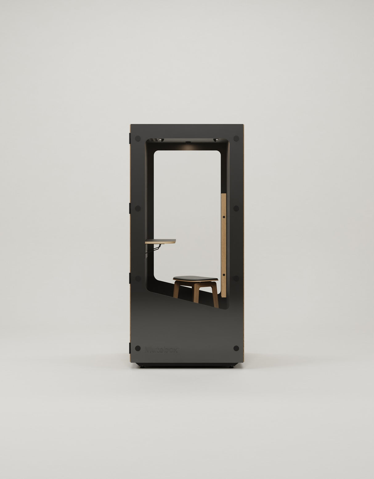 MuteBox One (Dual Glass) Sort dør / Classic Oak