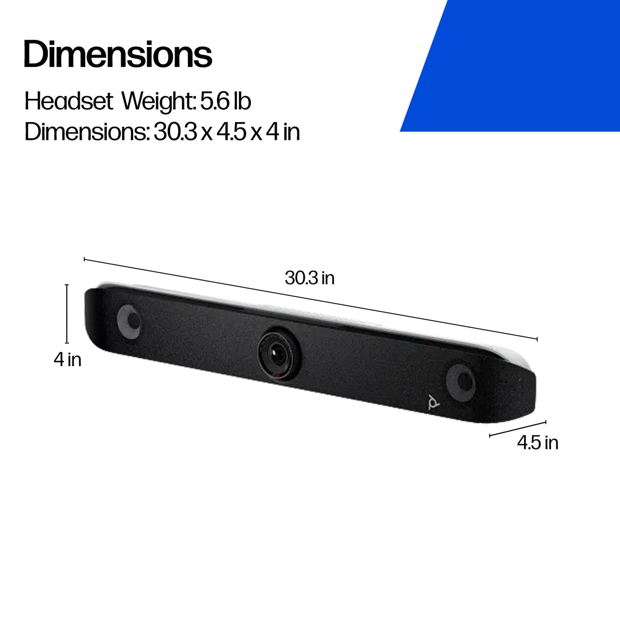 HP Poly Studio X52 All-In-One Video Bar No Radio or Power Cord GSA/TAA