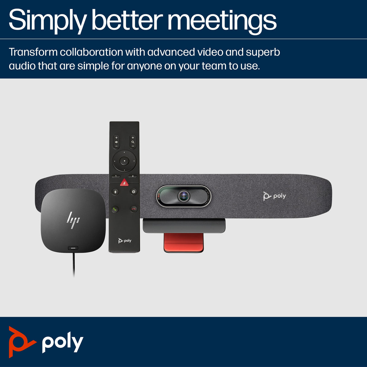 Poly Studio R30 USB Video Bar No Radio GSA/TAA