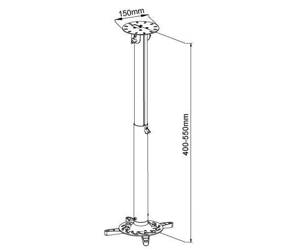 Vivolink VLMC200 project mount Ceiling White