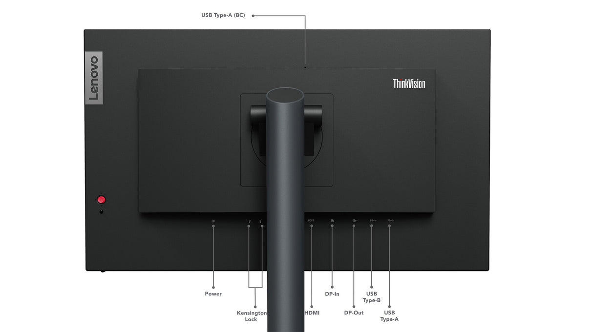 Lenovo ThinkVision P24q-30 computer monitor 60.5 cm (23.8") 2560 x 1440 pixels Quad HD LED Black
