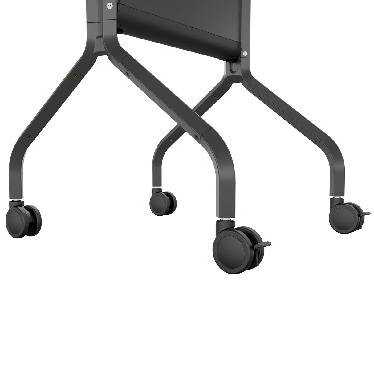 Chief Voyager Large Manual Height Adjustable AV Cart, Black