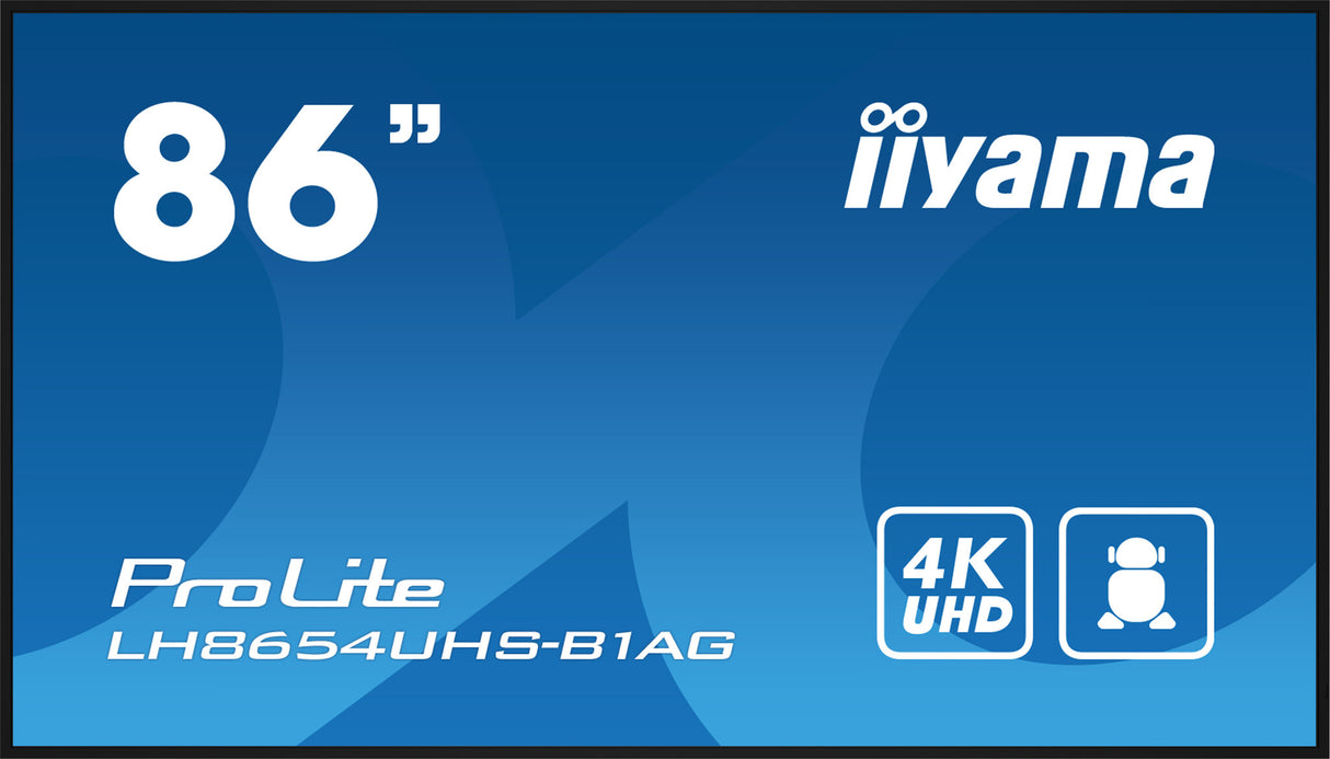 iiyama To Be Updated 2.17 m (85.6") LED Wi-Fi 4K Ultra HD Black