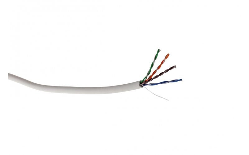 COF-LAN KAT5E U/UTP 4x2xAWG24/1 LSZH Halogenfri, Hvid, Data inst. 305m Boks, Netværkskabel