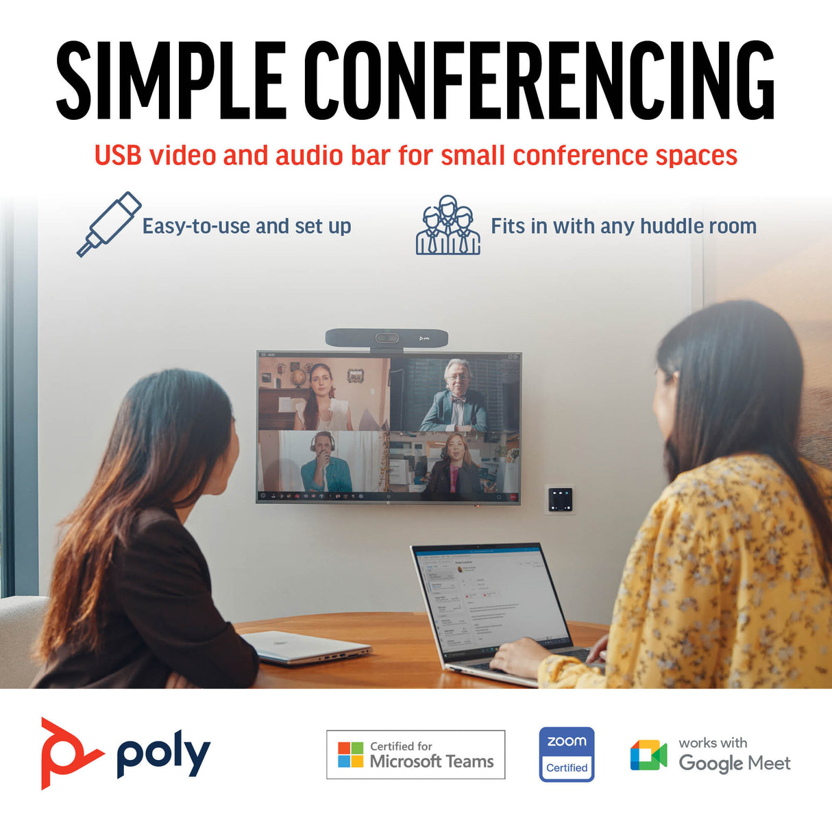 Poly Studio R30 USB Video Bar