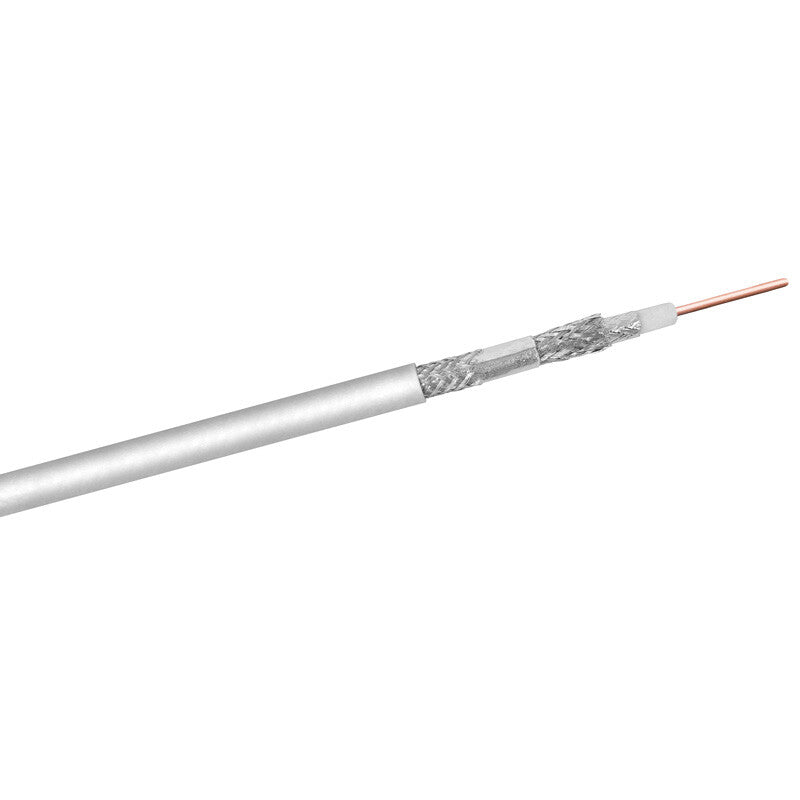 Mercodan 245215 coaxial cable 100 m White