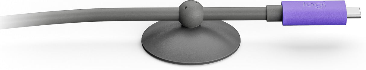 Logitech 952-000195 USB cable USB 3.2 Gen 2 (3.1 Gen 2) 5 m USB C Graphite, Violet